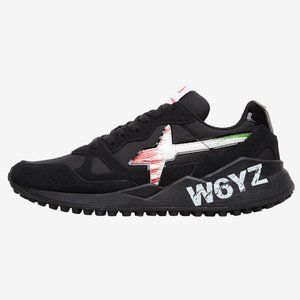 W6YZ Wizz US 9.5 45 Sneakers Lace Up Sport Shoes Black